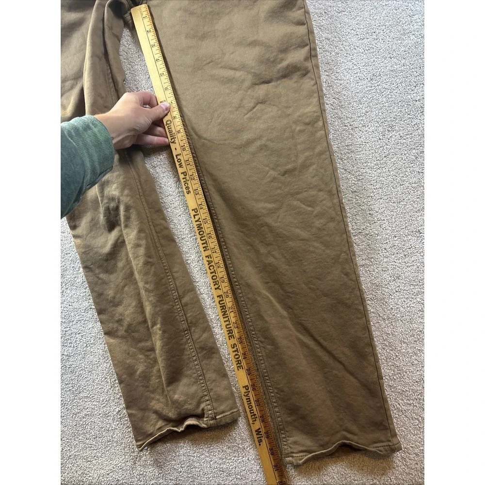 Banana Republic Traveler Pants Mens 36x32 Brown Slim Fit Stretch Cotton Chino